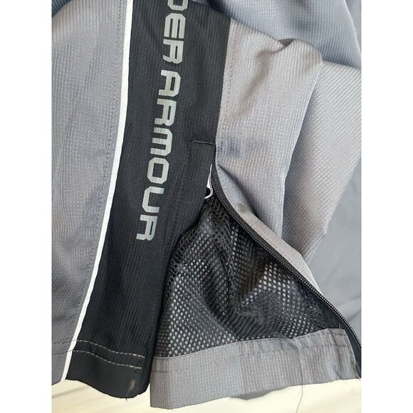 Under Armour Men's XL Windbreaker Pants Joggers Gray Ankle Zip - Picture 7 of 12